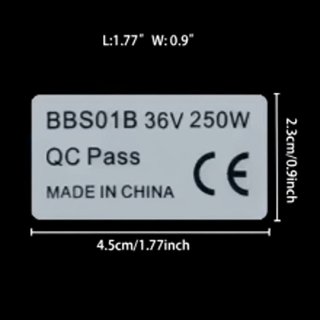 6pcs 36V 250W Stickers Electric Bicycle Sticker