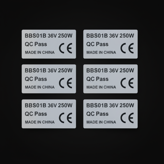 6pcs 36V 250W Stickers Electric Bicycle Sticker