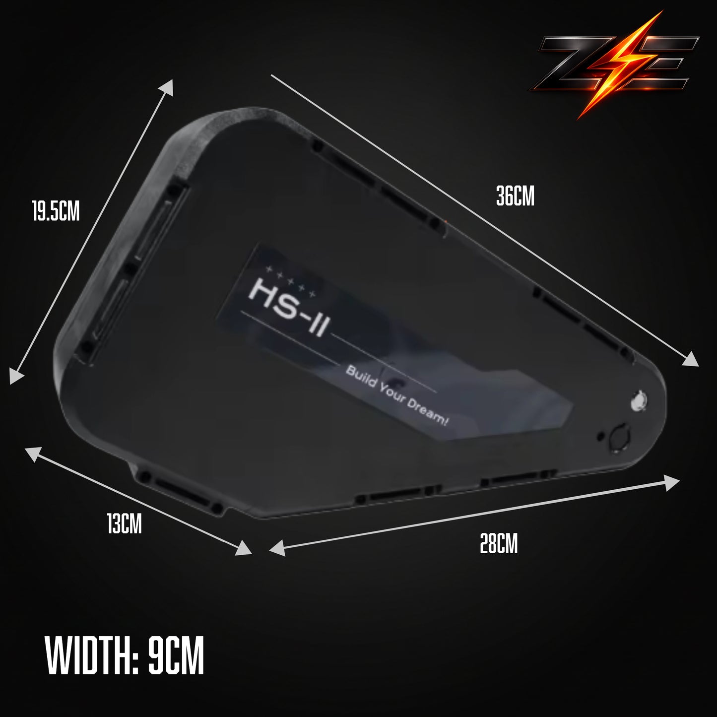 Zyvolt 72V 20Ah Lithium-Ion Triangle Hard-Case E-bike Battery