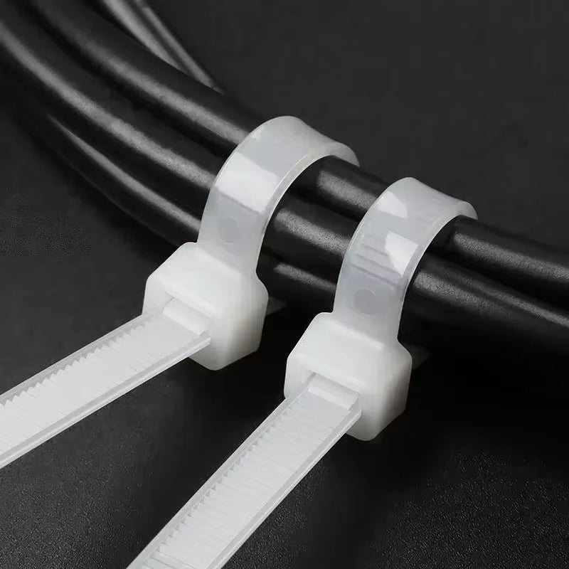 1000/100Pcs Nylon Self-locking  Zip Ties