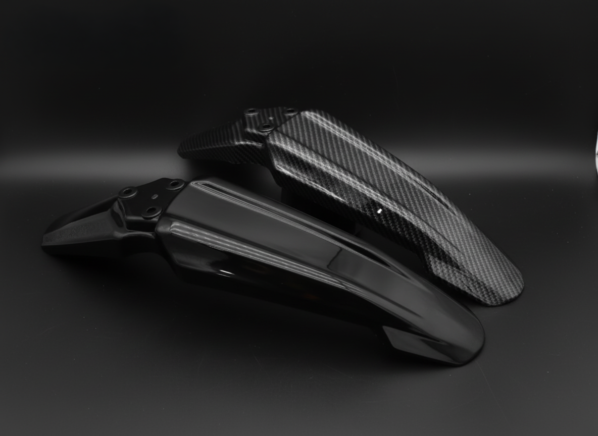 Front Mudguard – Gloss Black / Carbon Fibre