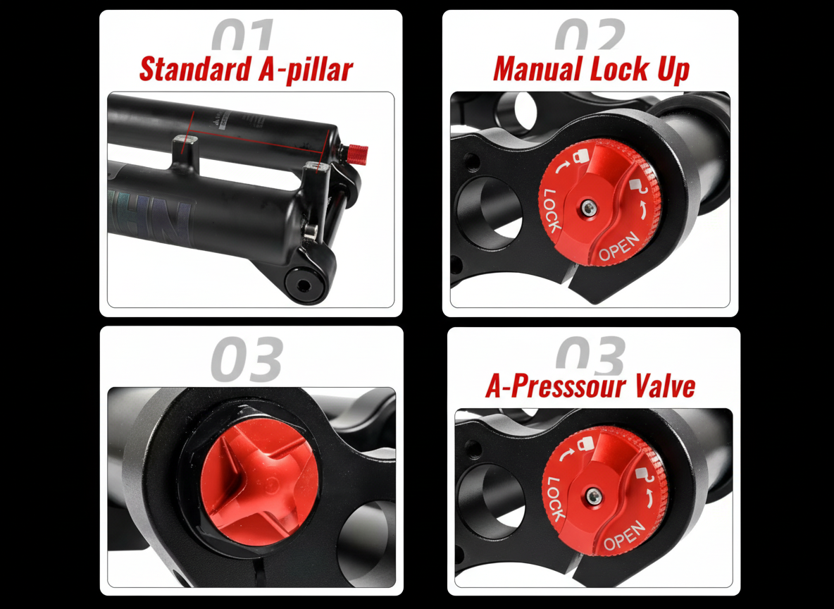 High-Performance MTB Downhill Suspension Fork