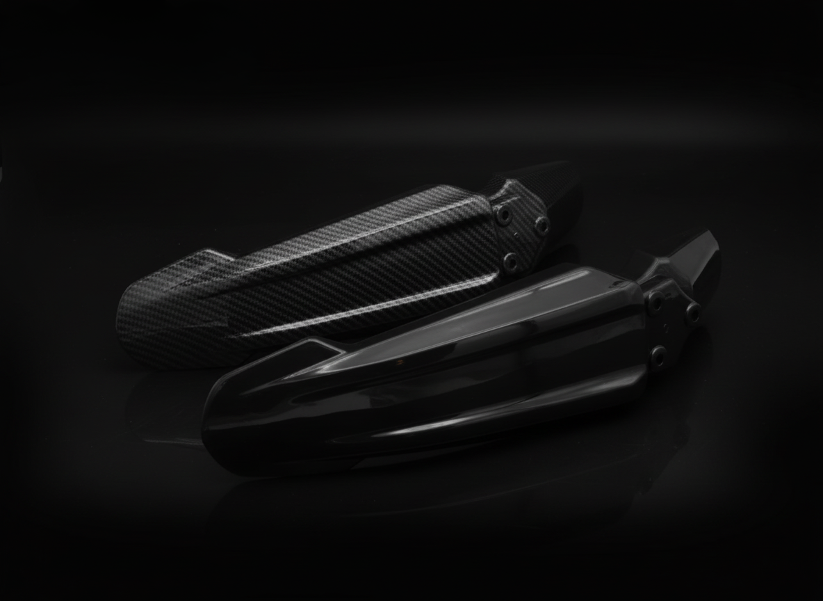 Front Mudguard – Gloss Black / Carbon Fibre