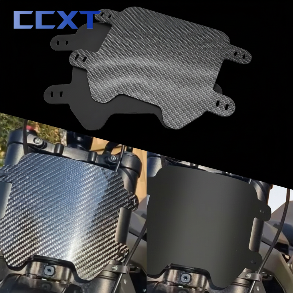 Bike Front Plate – Carbon-Fibre/Glossy Black