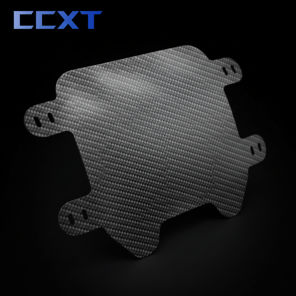 Bike Front Plate – Carbon-Fibre/Glossy Black