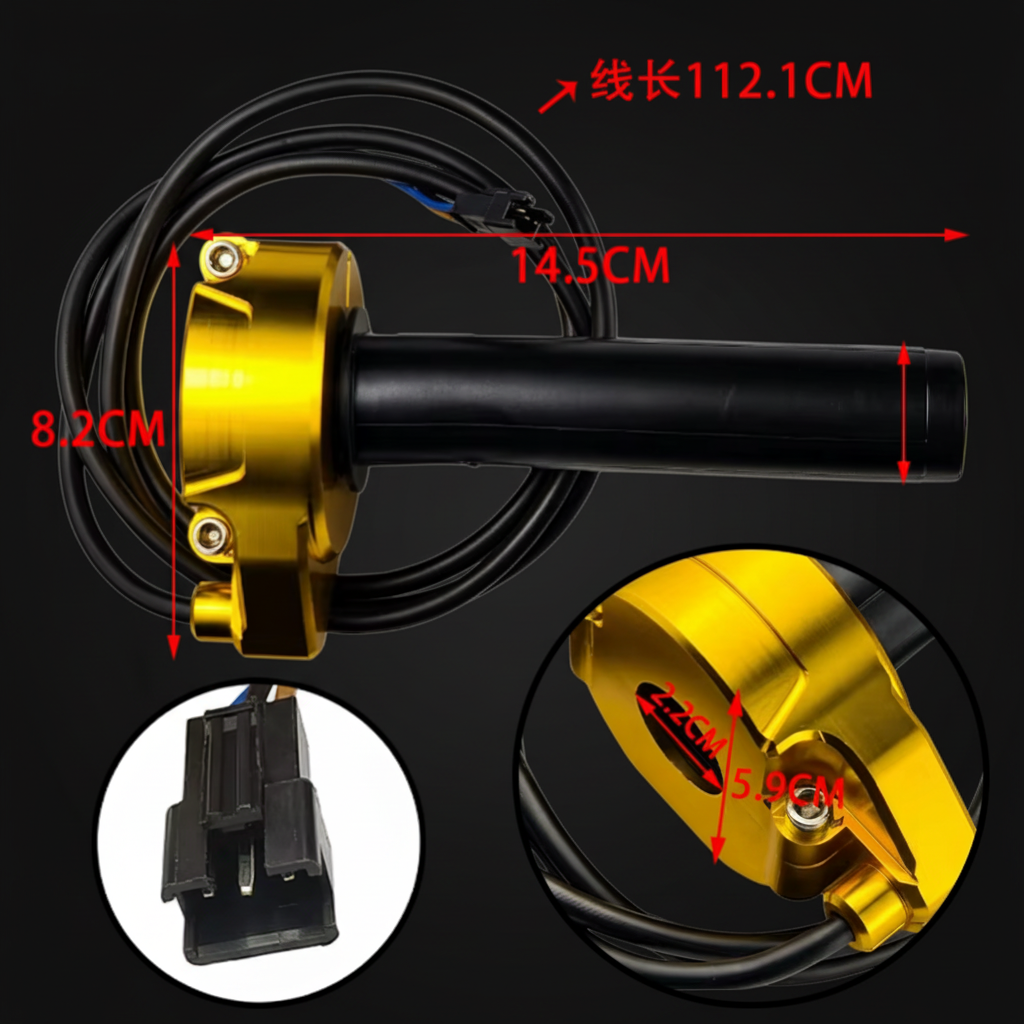 Universal Electric Bike Twist 'Surron' Throttle – 3 Pin Connector
