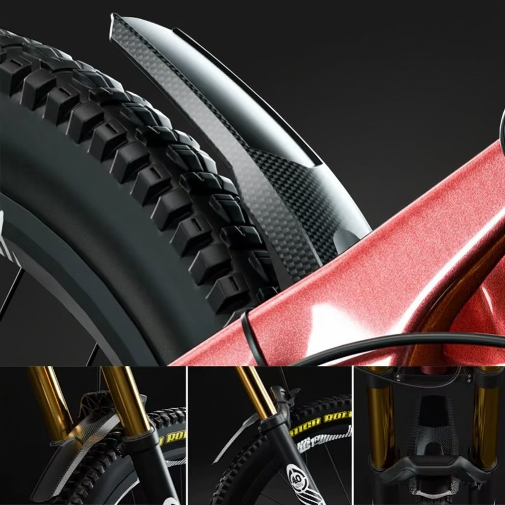 Carbon Fiber Rear Mudguard MTB