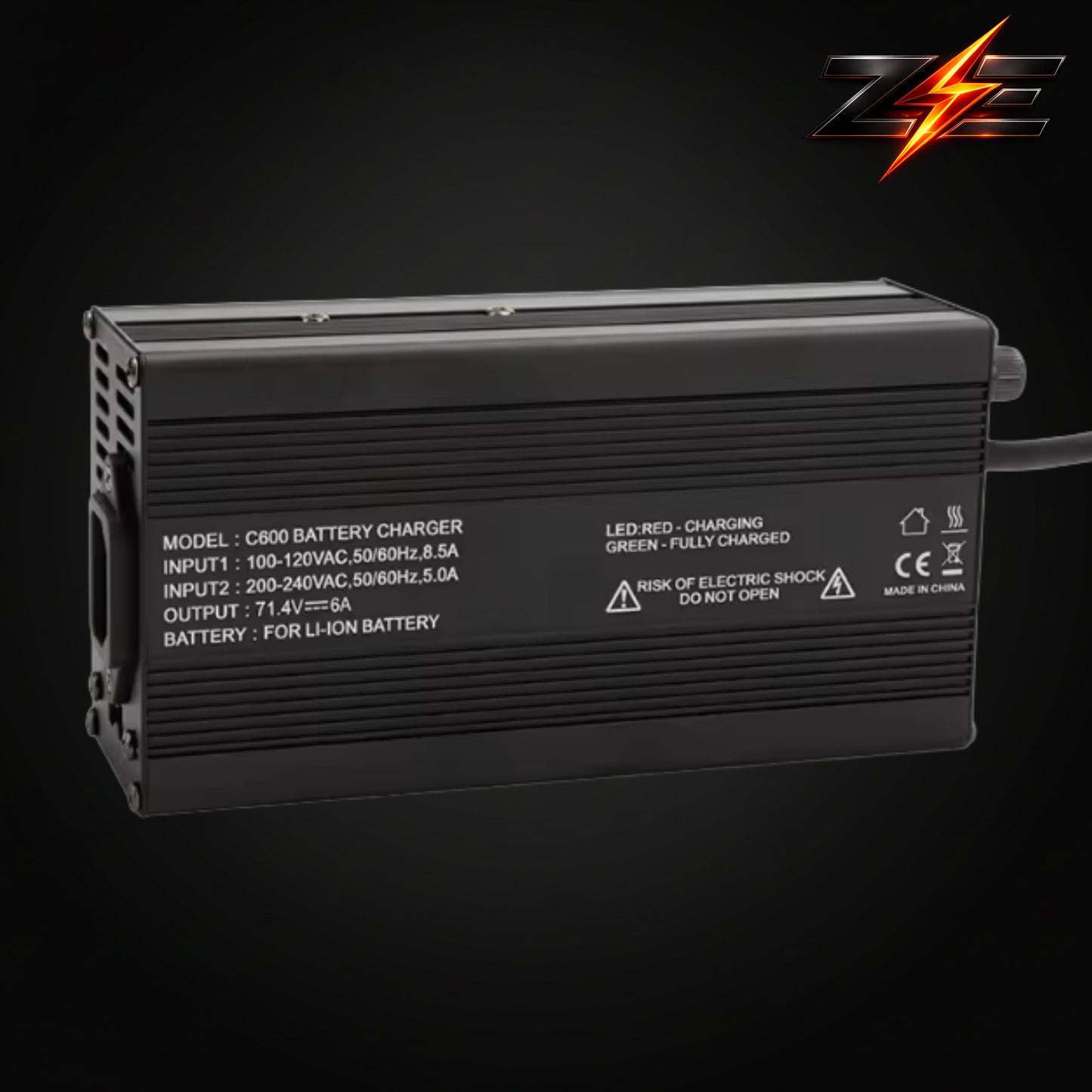 Zyvolt 72V 20Ah Lithium-Ion Triangle Hard-Case E-bike Battery