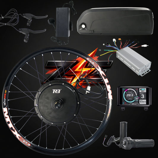 1500W Rear Wheel Conversion Kit With 48V 20Ah Lithium-ion Battery
