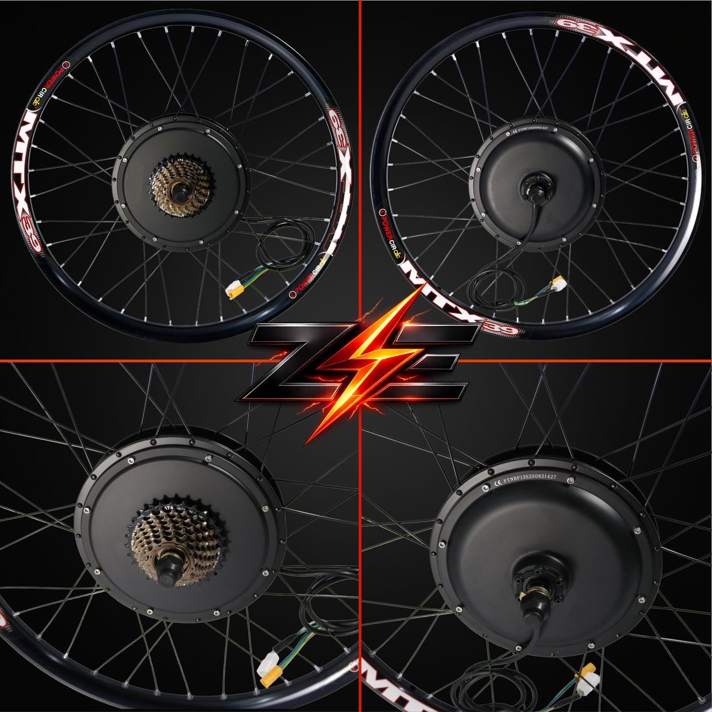 Zyvolt 52V 2000W Rear Wheel Conversion Kit