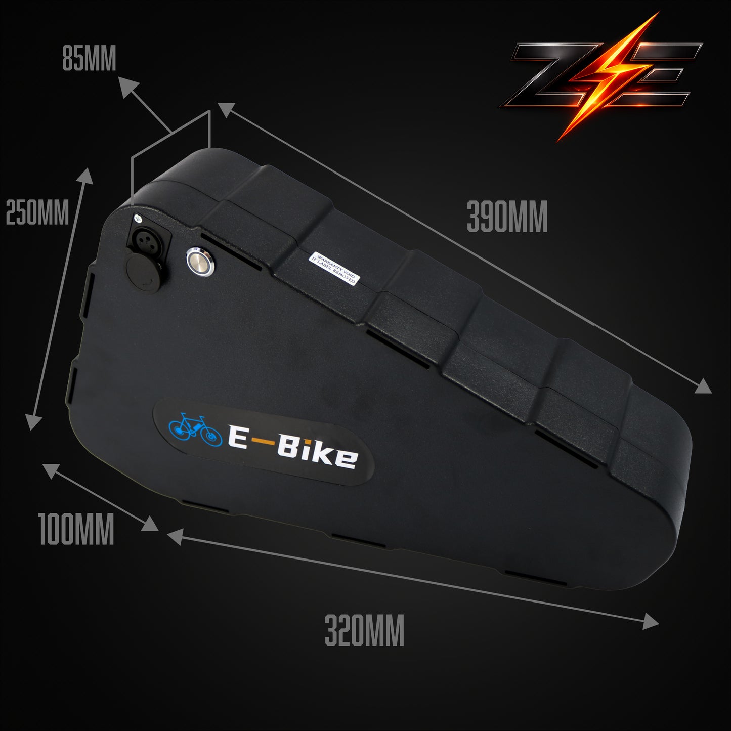 Zyvolt 52V 20Ah Lithium-Ion Triangle Hard-case E-bike Battery