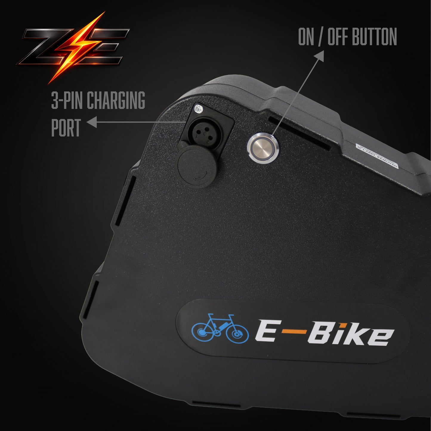 Zyvolt 52V 20Ah Lithium-Ion Triangle Hard-case E-bike Battery