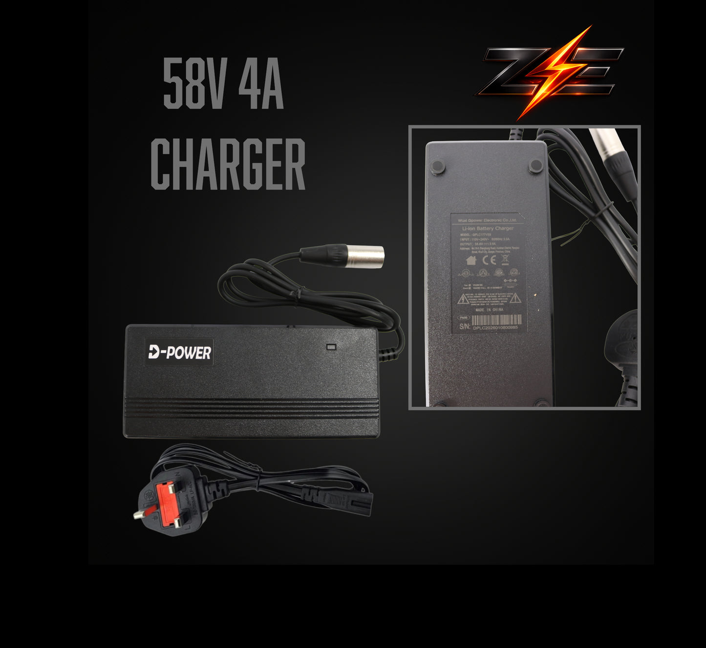Zyvolt 52V 20Ah Lithium-Ion Triangle Hard-case E-bike Battery