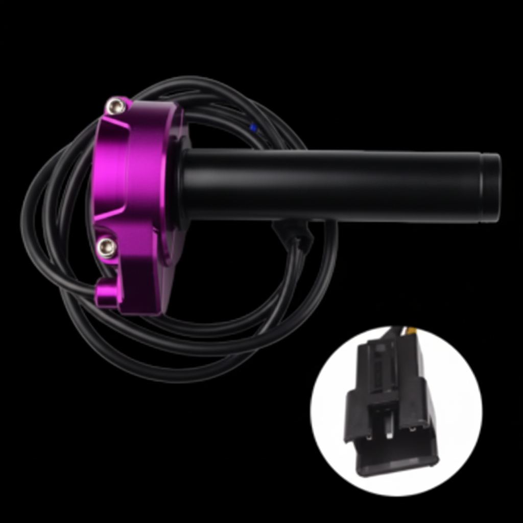 Universal Electric Bike Twist 'Surron' Throttle – 3 Pin Connector