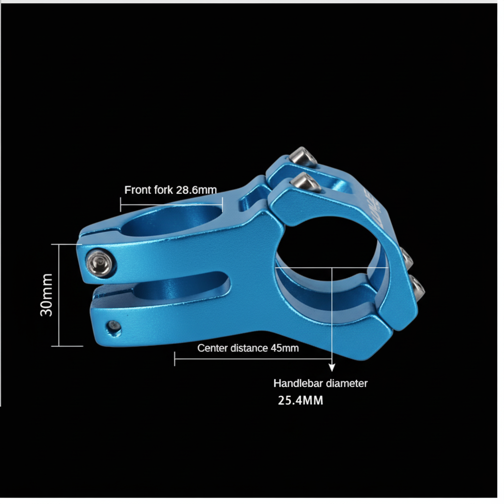 CNC Aluminium MTB Handlebar Stem – Lightweight Short Bike Stem