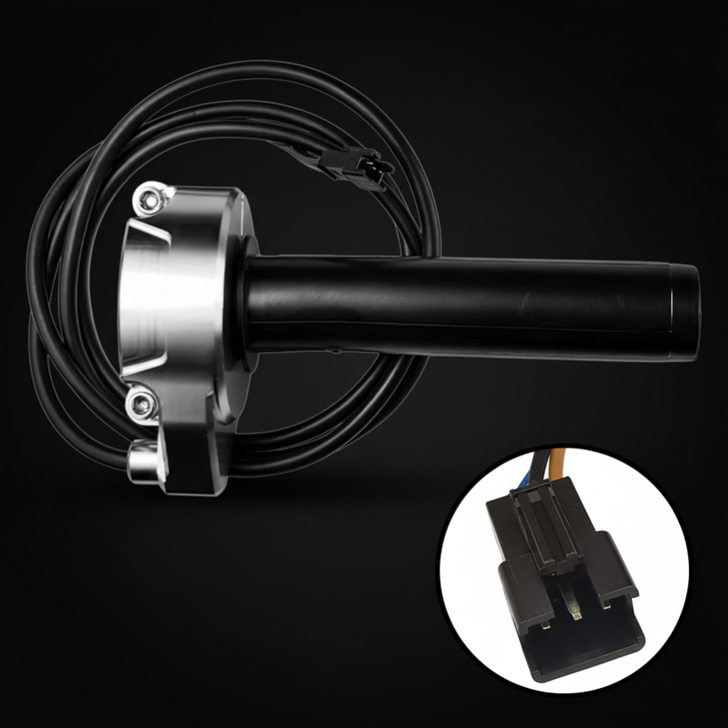 Universal Electric Bike Twist 'Surron' Throttle – 3 Pin Connector