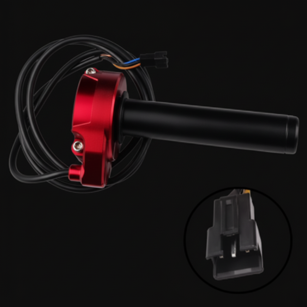 Universal Electric Bike Twist 'Surron' Throttle – 3 Pin Connector