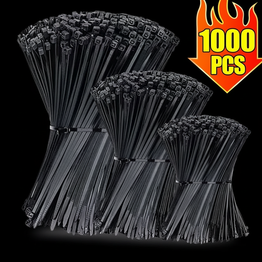 1000/100Pcs Nylon Self-locking  Zip Ties